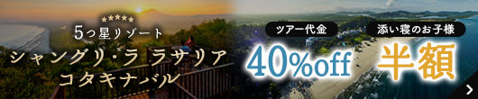 シャングリララサリア コタキナバル 40％off
